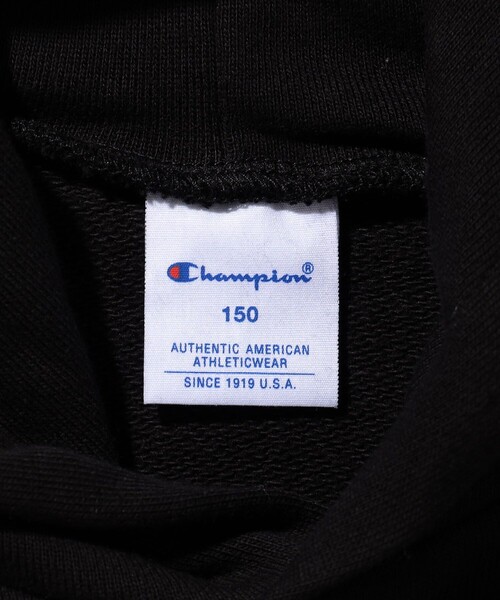 FREAK'S STORE（フリークスストア）の「WEB限定 Champion/チャンピオン KIDS SWT PK/キッズ フーデッドスウェットシャツ/パーカー/CK-T101（パーカー・キッズ・グレー/ブラック/ベージュ/ネイビー・100/120/140/110/130/150）」の7枚目の写真