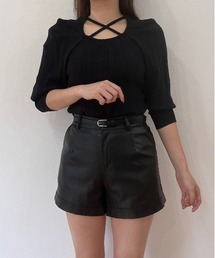 titty＆Co. PETIT | 【titty&Co.PETIT】フェイクレザーショーパン(その他パンツ)