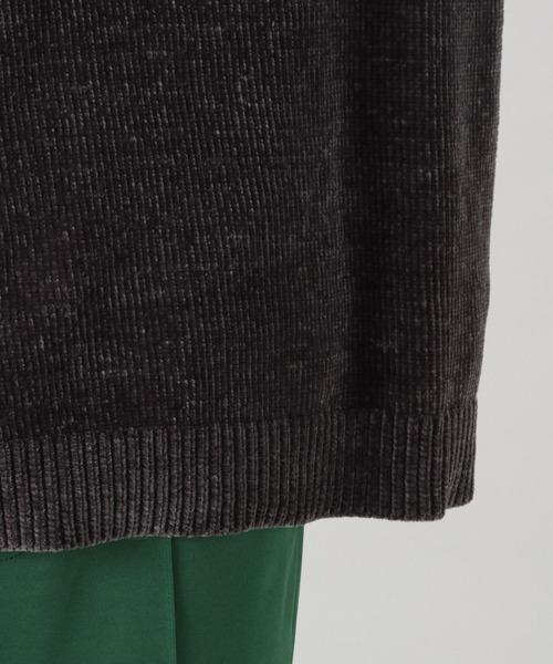 RAGEBLUE（レイジブルー）の「＜もっちり滑らか＞モールニットクルー（Tシャツ/カットソー・メンズ・ダークグリーン/オフホワイト/ピンク/ブルー/スミクロ・SMALL/MEDIUM/LARGE）」の15枚目の写真