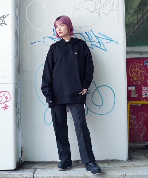 U.S. POLO ASSN.(ユーエスポロアッスン)の「U.S. POLO ASSN. / ユーエスポロアッスン 別注 コラボ ビッグシルエット 裏毛 プルオーバー パーカー(パーカー・メンズ・ホワイト系その他/ブラック系その他/グレー系その他/グリーン系その他/ブルー系その他/ホワイト系その他2/ブラック系その他2/グレー系その他2/グレー系その他3/グレー系その他4/グリーン系その他2/ブルー系その他2/ブルー系その他3・MEDIUM/LARGE)」の17枚目の写真