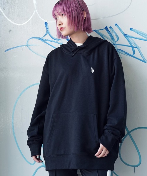 U.S. POLO ASSN.(ユーエスポロアッスン)の「U.S. POLO ASSN. / ユーエスポロアッスン 別注 コラボ ビッグシルエット 裏毛 プルオーバー パーカー(パーカー・メンズ・ホワイト系その他/ブラック系その他/グレー系その他/グリーン系その他/ブルー系その他/ホワイト系その他2/ブラック系その他2/グレー系その他2/グレー系その他3/グレー系その他4/グリーン系その他2/ブルー系その他2/ブルー系その他3・MEDIUM/LARGE)」の16枚目の写真