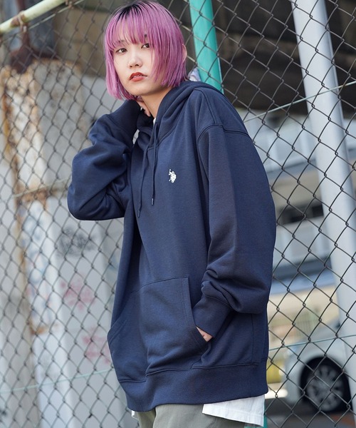 U.S. POLO ASSN.(ユーエスポロアッスン)の「U.S. POLO ASSN. / ユーエスポロアッスン 別注 コラボ ビッグシルエット 裏毛 プルオーバー パーカー(パーカー・メンズ・ホワイト系その他/ブラック系その他/グレー系その他/グリーン系その他/ブルー系その他/ホワイト系その他2/ブラック系その他2/グレー系その他2/グレー系その他3/グレー系その他4/グリーン系その他2/ブルー系その他2/ブルー系その他3・MEDIUM/LARGE)」の22枚目の写真