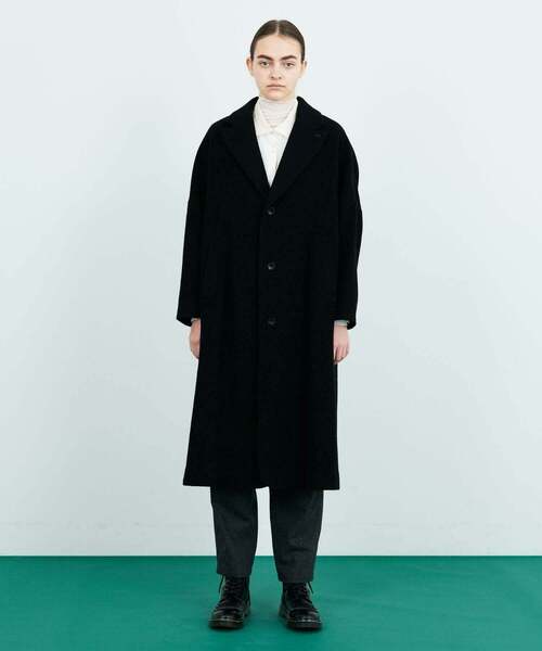 FRAPBOIS（フラボア）の「ウールモッサ チェスターコート（チェスターコート・レディース・グレー/ブラック・1/2）」の15枚目の写真