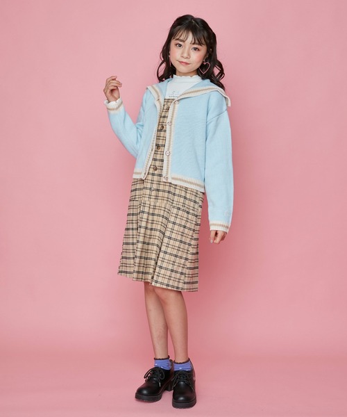 JENNI love（ジェニィラブ）の「チェックボックスプリーツジャンスカ