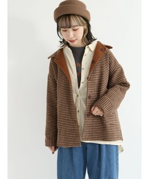 Samansa Mos2 | ダブルフェイスリバーシブルショートコート(その他アウター)
