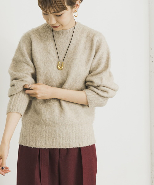 美品 Harley × アーバンリサーチ シャギーニット モヘアブレンド 38 美