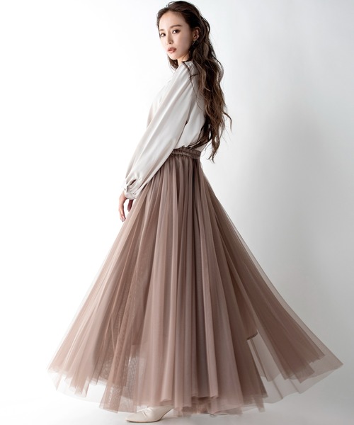 MILLION CARATS（ミリオンカラッツ）の「スカート（スカート・レディース・ブラウン・FREE）」の2枚目の写真