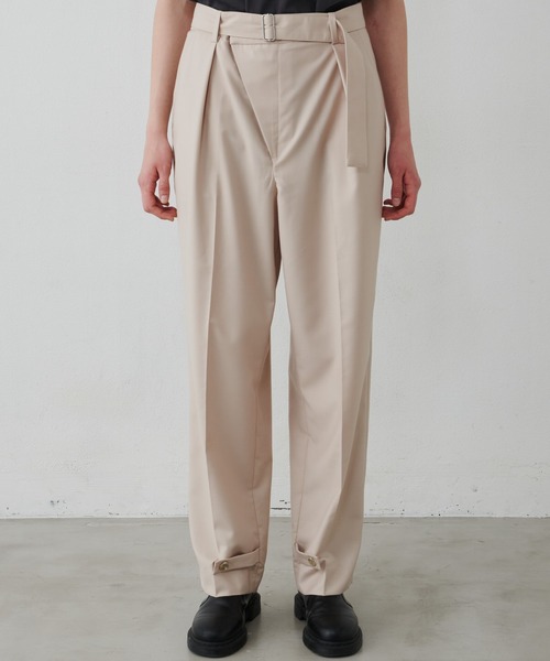 AIVER（アイバー）の「AIVER　ラップテーパードスラックスパンツ（スラックス・メンズ・ナチュラル/ネイビー/ブラック・LARGE/SMALL/MEDIUM）」の11枚目の写真