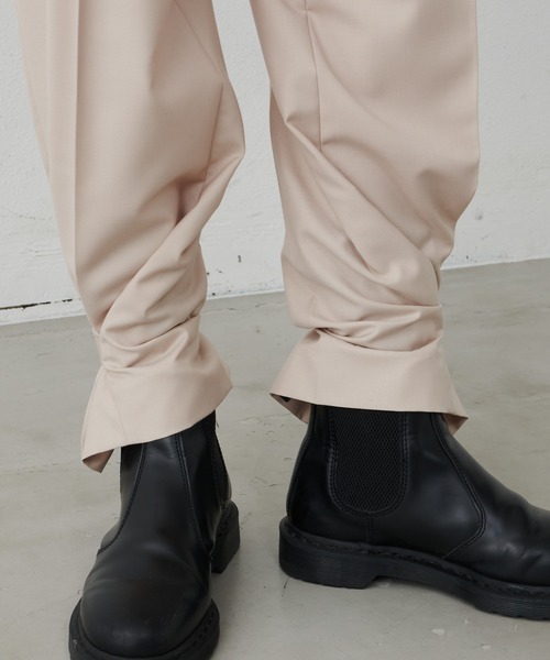 AIVER（アイバー）の「AIVER　ラップテーパードスラックスパンツ（スラックス・メンズ・ナチュラル/ネイビー/ブラック・LARGE/SMALL/MEDIUM）」の21枚目の写真