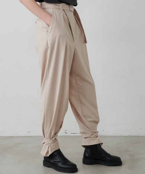 AIVER（アイバー）の「AIVER　ラップテーパードスラックスパンツ（スラックス・メンズ・ナチュラル/ネイビー/ブラック・LARGE/SMALL/MEDIUM）」の18枚目の写真