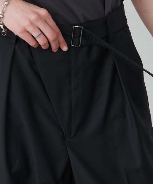 AIVER（アイバー）の「AIVER　ラップテーパードスラックスパンツ（スラックス・メンズ・ナチュラル/ネイビー/ブラック・LARGE/SMALL/MEDIUM）」の9枚目の写真