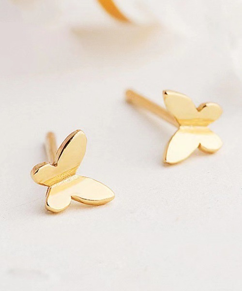 Fun & Daily（ファンアンドデイリー）の「F&D : ベリースモールバタフライピアス（ピアス（両耳用）・レディース・シルバー/ゴールド・FREE）」の7枚目の写真