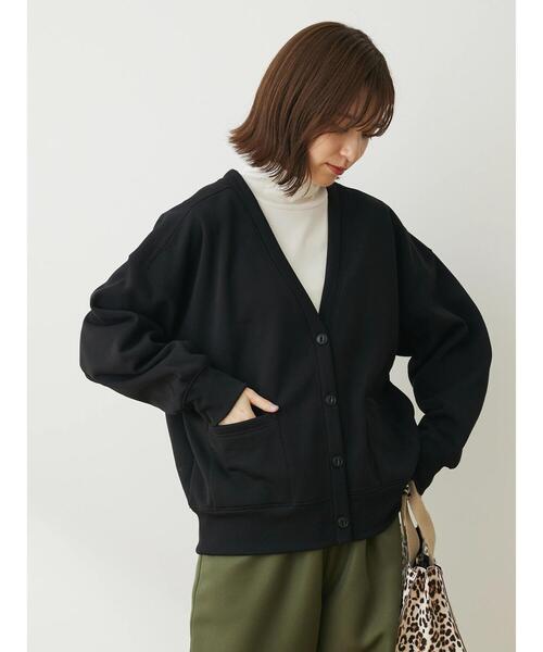 Sugar spoon(シュガースプーン)の「・SUGAR SPOON スウェットカーディガン(カーディガン/ボレロ・レディース・ブルー/プラム/ブラック/グリーン・FREE)」の15枚目の写真