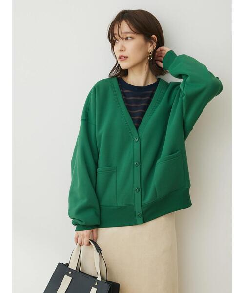 Sugar spoon(シュガースプーン)の「・SUGAR SPOON スウェットカーディガン(カーディガン/ボレロ・レディース・ブルー/プラム/ブラック/グリーン・FREE)」の19枚目の写真