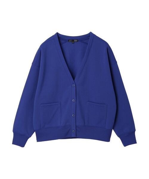 Sugar spoon(シュガースプーン)の「・SUGAR SPOON スウェットカーディガン(カーディガン/ボレロ・レディース・ブルー/プラム/ブラック/グリーン・FREE)」の4枚目の写真
