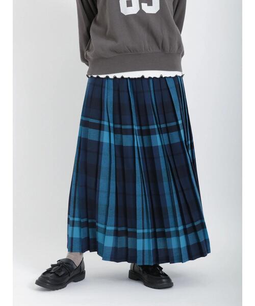 Samansa Mos2（サマンサ モスモス）の「プリーツスカート（スカート・レディース・ブルー/ブラック/カーキ/マスタード/レッド・ﾌﾘ-）」の8枚目の写真