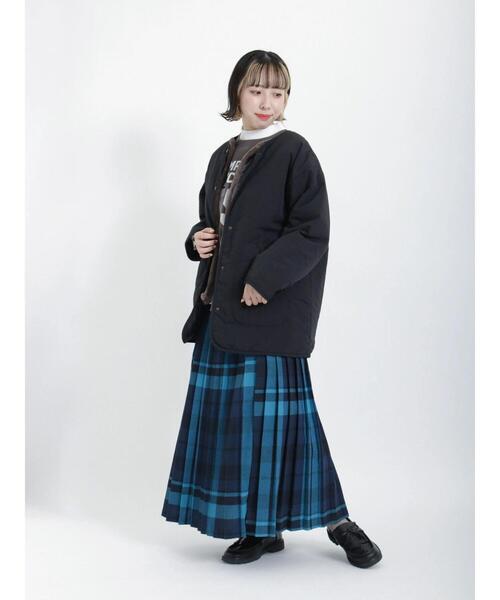 Samansa Mos2（サマンサ モスモス）の「プリーツスカート（スカート・レディース・ブルー/ブラック/カーキ/マスタード/レッド・ﾌﾘ-）」の10枚目の写真