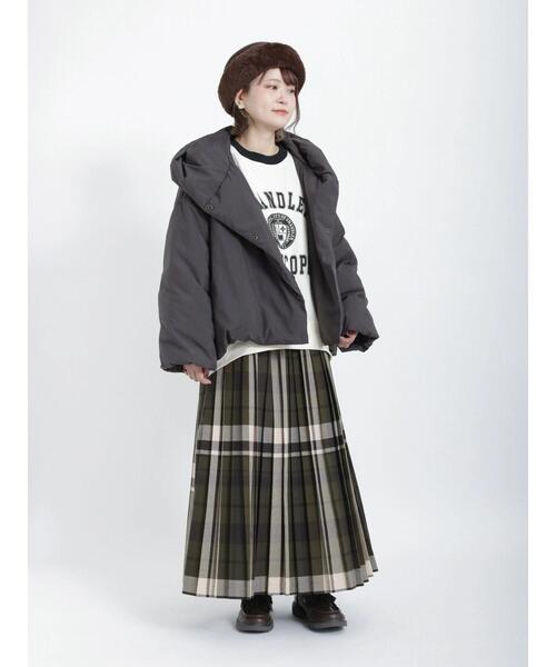 Samansa Mos2（サマンサ モスモス）の「プリーツスカート（スカート・レディース・ブルー/ブラック/カーキ/マスタード/レッド・ﾌﾘ-）」の13枚目の写真