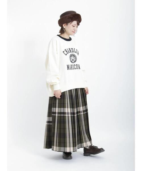 Samansa Mos2（サマンサ モスモス）の「プリーツスカート（スカート・レディース・ブルー/ブラック/カーキ/マスタード/レッド・ﾌﾘ-）」の18枚目の写真