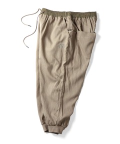 麻レーヨンクロップドパンツ