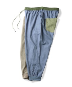 麻レーヨンクロップドパンツ