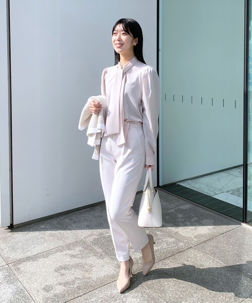 index（インデックス）の「◆セットアップ対応 センタープレステーパードパンツ【多機能】（その他パンツ・レディース・ライトグレー/ネイビー/ライトブルー・40/38/42/36）」の14枚目の写真