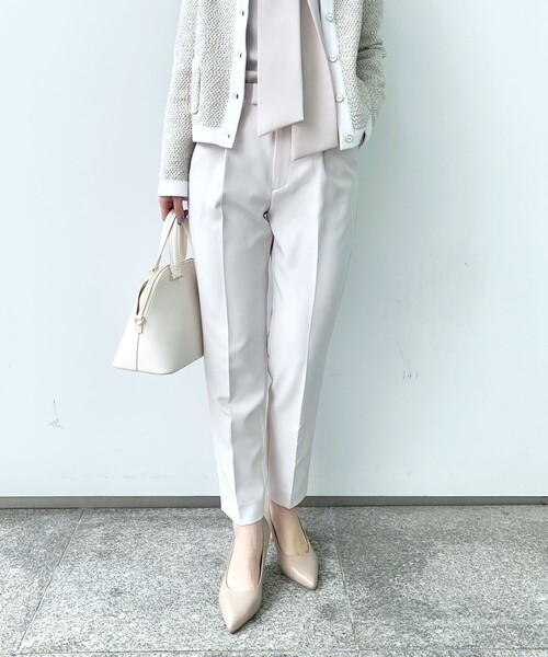 index（インデックス）の「◆セットアップ対応 センタープレステーパードパンツ【多機能】（その他パンツ・レディース・ライトグレー/ネイビー/ライトブルー・40/38/42/36）」の10枚目の写真
