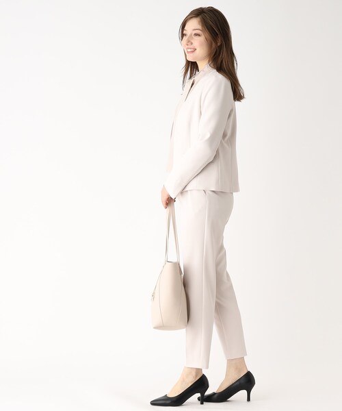 index（インデックス）の「◆セットアップ対応 センタープレステーパードパンツ【多機能】（その他パンツ・レディース・ライトグレー/ネイビー/ライトブルー・40/38/42/36）」の12枚目の写真