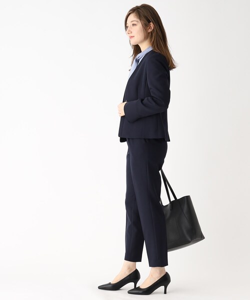 index（インデックス）の「◆セットアップ対応 センタープレステーパードパンツ【多機能】（その他パンツ・レディース・ライトグレー/ネイビー/ライトブルー・40/38/42/36）」の9枚目の写真