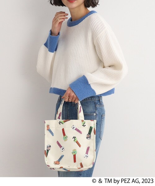 SHOO・LA・RUE（シューラルー）の「◆【PEZ】ミニトート（トートバッグ・レディース・パープル系/ピンク系/ナチュラル/グレー/アイボリー・00）」の2枚目の写真