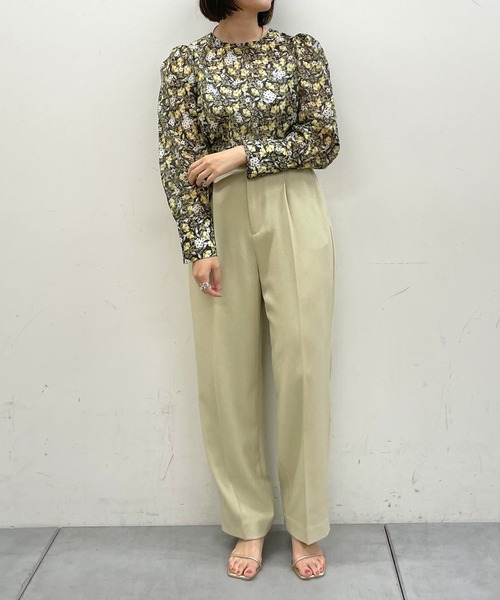 Omekashi（オメカシ）の「【オケージョンにも対応◎】パフショルダーブラウス（シャツ/ブラウス・レディース・イエロー/ブラック/オフホワイト・FREE）」の19枚目の写真