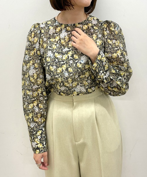 Omekashi（オメカシ）の「【オケージョンにも対応◎】パフショルダーブラウス（シャツ/ブラウス・レディース・イエロー/ブラック/オフホワイト・FREE）」の14枚目の写真