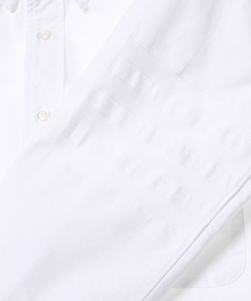 THOM BROWNE（トムブラウン）の「CLASSIC FIT SHIRT W/ SATIN WEAVE 4BAR IN OXFORD（シャツ/ブラウス・メンズ・ホワイト・0/1/2）」の4枚目の写真