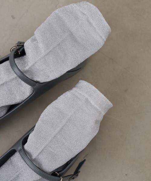 Aunt Marie's（アントマリーズ）の「シンプルラメシアーソックス / カラーソックス（ソックス/靴下・レディース・ブルー/ブラック/ピンク/グリーン/シルバー・FREE）」の14枚目の写真