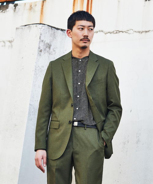 EDIFICE（エディフィス）の「オクタワルツ ツイル 2ボタン ジャケット【セットアップ着用可】（テーラードジャケット・メンズ・カーキ/ネイビー/チャコールグレー/ベージュ・MEDIUM/LARGE/SMALL/X-LARGE）」の9枚目の写真