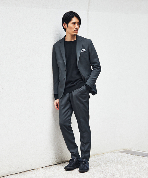 EDIFICE（エディフィス）の「オクタワルツ ツイル 2ボタン ジャケット【セットアップ着用可】（テーラードジャケット・メンズ・カーキ/ネイビー/チャコールグレー/ベージュ・MEDIUM/LARGE/SMALL/X-LARGE）」の11枚目の写真