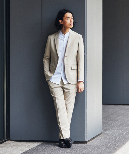 EDIFICE（エディフィス）の「オクタワルツ ツイル 2ボタン ジャケット【セットアップ着用可】（テーラードジャケット・メンズ・カーキ/ネイビー/チャコールグレー/ベージュ・MEDIUM/LARGE/SMALL/X-LARGE）」の13枚目の写真