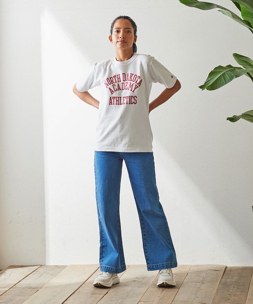 Champion(チャンピオン)の「Champion リバースウィーバー ショートスリーブTシャツ C3-X332(Tシャツ/カットソー・レディース・ホワイト/オートミール/杢グレー・M)」の18枚目の写真