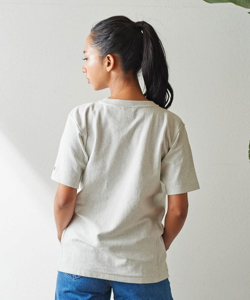 Champion(チャンピオン)の「Champion リバースウィーバー ショートスリーブTシャツ C3-X332(Tシャツ/カットソー・レディース・ホワイト/オートミール/杢グレー・M)」の17枚目の写真