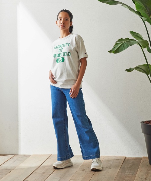 Champion(チャンピオン)の「Champion リバースウィーバー ショートスリーブTシャツ C3-X332(Tシャツ/カットソー・レディース・ホワイト/オートミール/杢グレー・M)」の20枚目の写真