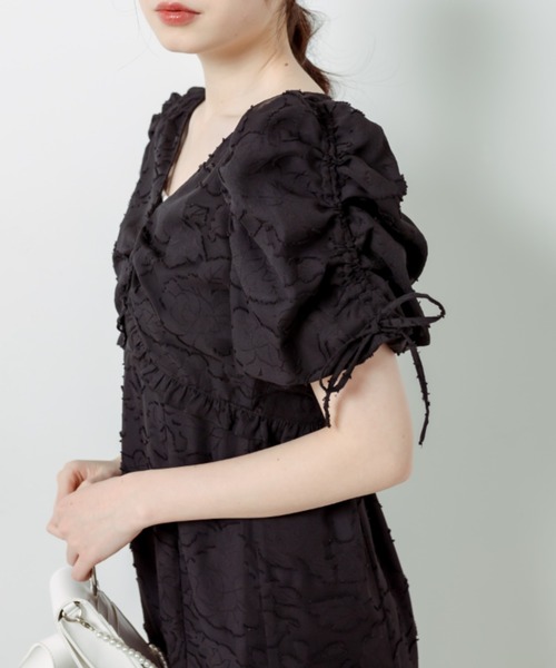 OLIVE des OLIVE(オリーブデオリーブ)の「【WEB限定】袖ドロストボレロワンピース 1031090300(ワンピース・レディース・イエロー/ブラック/アイボリー・FREE)」の22枚目の写真