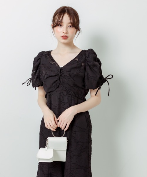 OLIVE des OLIVE(オリーブデオリーブ)の「【WEB限定】袖ドロストボレロワンピース 1031090300(ワンピース・レディース・イエロー/ブラック/アイボリー・FREE)」の21枚目の写真