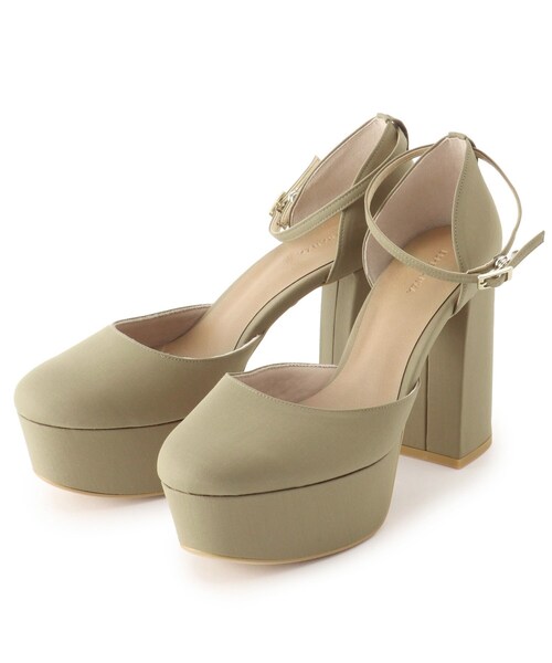 ESPERANZA（エスペランサ）の「【ラク盛り／パンプス】リピーター続出／脚長美脚 アンクルストラップ厚底ヒールパンプス（パンプス・レディース・ブラック/チョコ/ブラック系2/カーキ系2・21.5cm/22.0cm/22.5cm/24.5cm/25.0cm/23.5cm/24.0cm/23.0cm）」の5枚目の写真