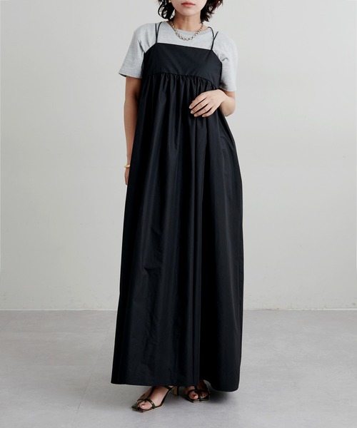 LARUTA(ラルータ)の「【LARUTA】ダブルストラップキャミワンピース(ワンピース・レディース・ブラック/イエロー・MEDIUM/LARGE)」の11枚目の写真