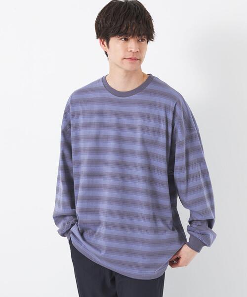 green label relaxing(グリーンレーベルリラクシング)の「オーバー ビッグ Tシャツ(Tシャツ/カットソー・メンズ・ネイビー/ライム/ホワイト/ライトグレー・M/L)」の4枚目の写真