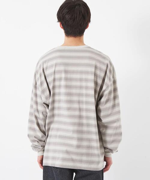 green label relaxing(グリーンレーベルリラクシング)の「オーバー ビッグ Tシャツ(Tシャツ/カットソー・メンズ・ネイビー/ライム/ホワイト/ライトグレー・M/L)」の13枚目の写真
