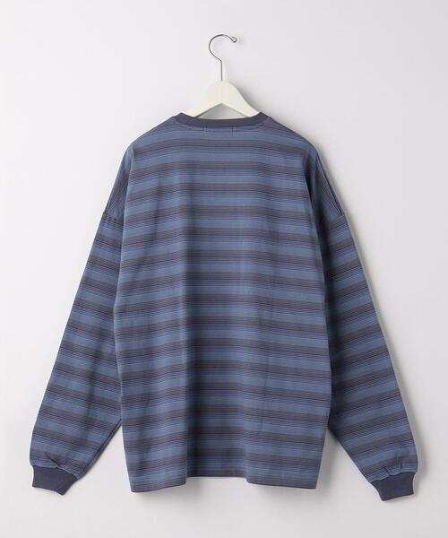 green label relaxing(グリーンレーベルリラクシング)の「オーバー ビッグ Tシャツ(Tシャツ/カットソー・メンズ・ネイビー/ライム/ホワイト/ライトグレー・M/L)」の5枚目の写真