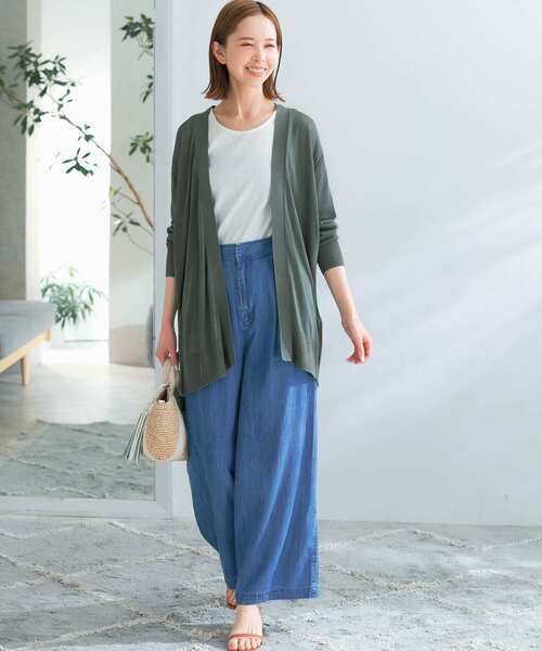 URBAN RESEARCH ROSSO(アーバンリサーチロッソ)の「ドライタッチミドルカーディガン(カーディガン/ボレロ・レディース・グレー系その他/ブラック/カーキ・FREE)」の18枚目の写真