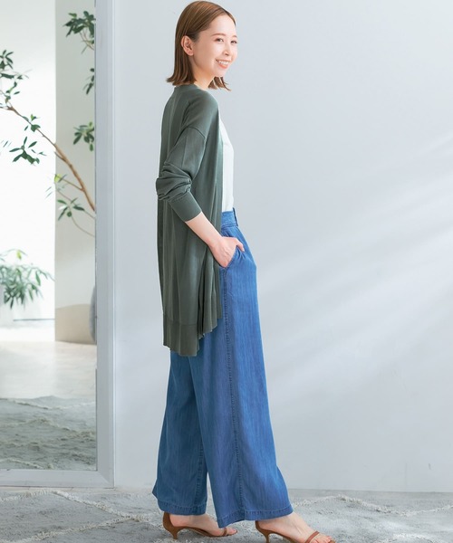 URBAN RESEARCH ROSSO(アーバンリサーチロッソ)の「ドライタッチミドルカーディガン(カーディガン/ボレロ・レディース・グレー系その他/ブラック/カーキ・FREE)」の20枚目の写真