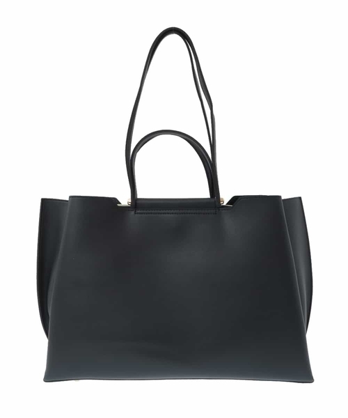 a.v.v(アーヴェヴェ)の「【通勤・通学におすすめ】A4収納/2WAYダブルハンドルトート(トートバッグ・レディース・ライトグレー/ブラック/モカ・38)」の2枚目の写真